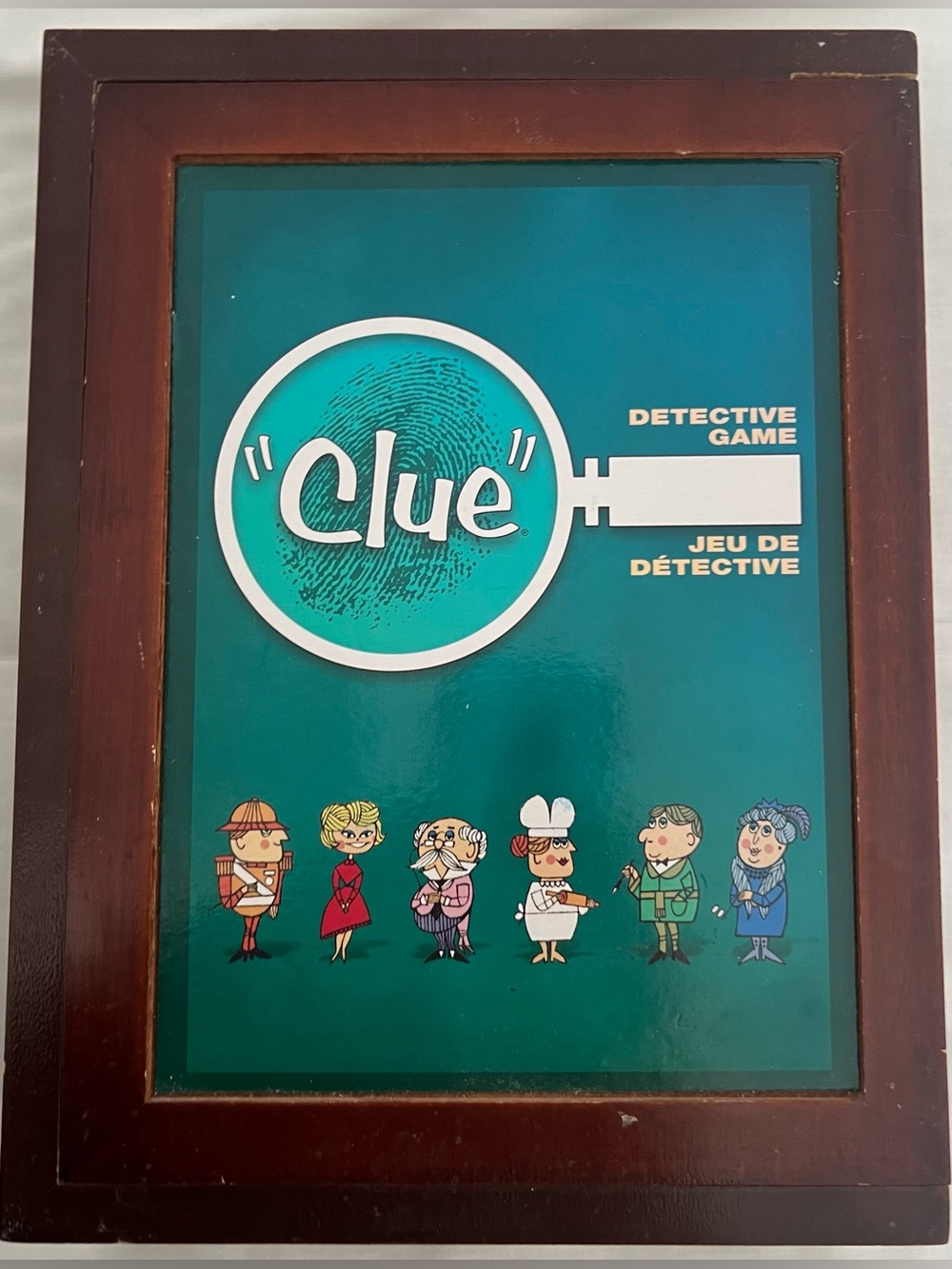 Clue Detective Board Game – Classic Mystery Game Wooden Case